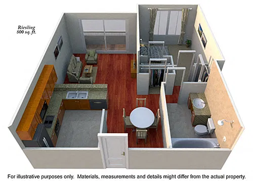 Floor plan Riesling Chardonnay
