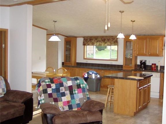 Kitchen looking from the Living Room, An open floor Plan