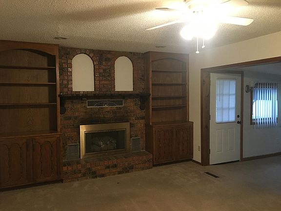 Living area with gas fireplace
