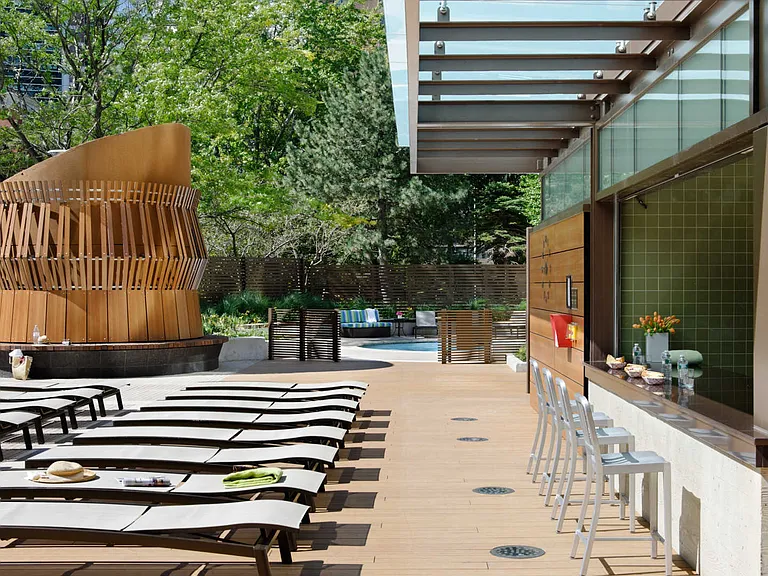 Towers at Longfellow Sun Deck and Lounge Area