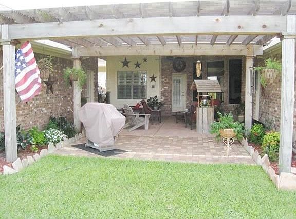  Seller recently extended back patio area by adding a fabulous cedar pergola and stone pavers. Backyard is nicely landscaped and includes 4x7 shed.  No back neighbors!