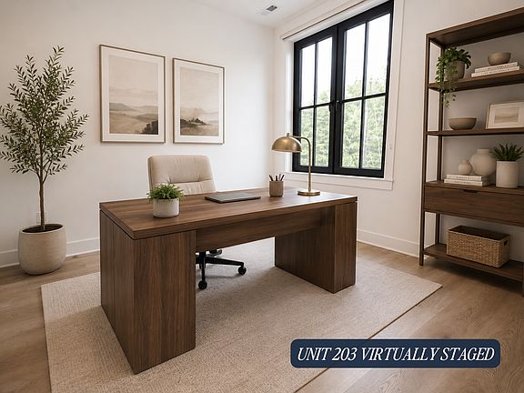 Unit 203 Virtually Staged, Second Bedroom Office