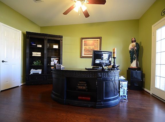 Hardwood floors in Study