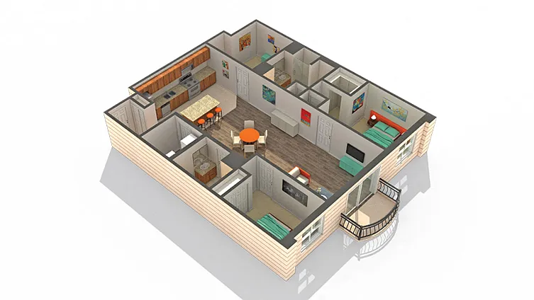 Floor plan Schindler w/ Den