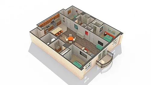 Floor plan Schindler w/ Den