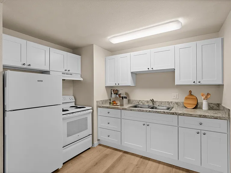 Explore this sleek and stylish kitchen space, perfect for culinary creativity. Explore this sleek and stylish kitchen space, perfect for culinary creativity.