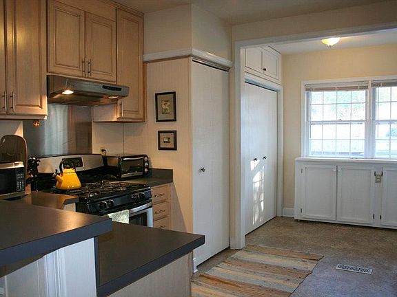 Kitchen with stainless stove