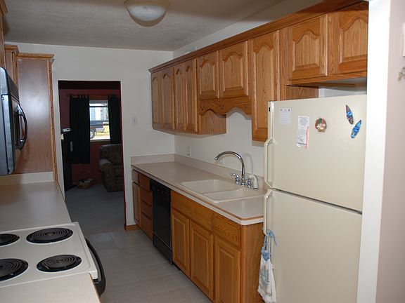 Kitchen facing living room