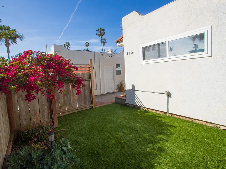Turfed yard