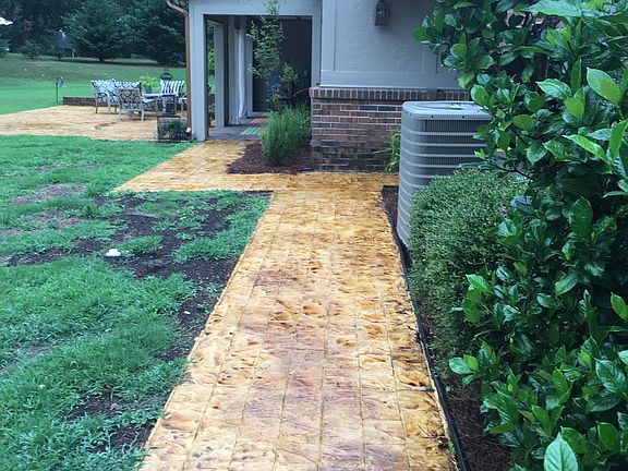 New Stained Sidewalk 