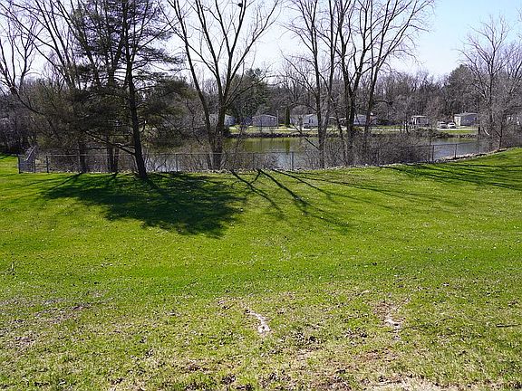 Large yard behind house