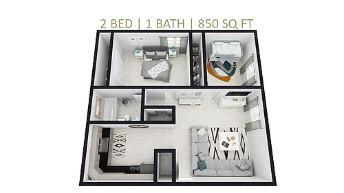Floor plan 2 Bedroom