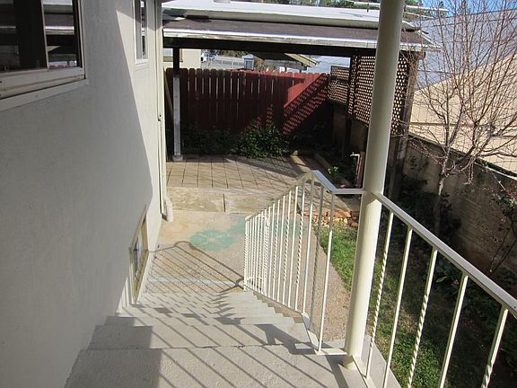 From front door to patio