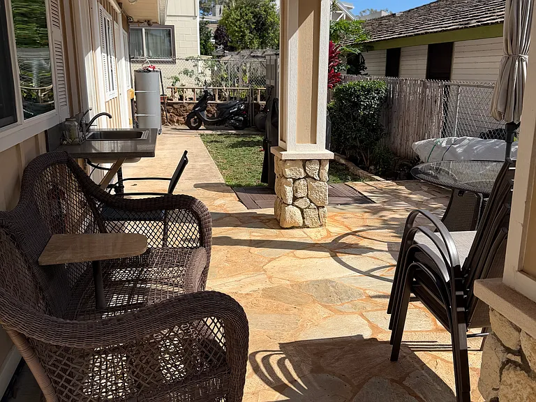 Patio sitting area
