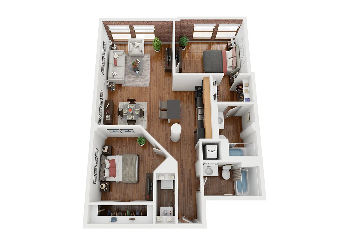 Floor plan 2B