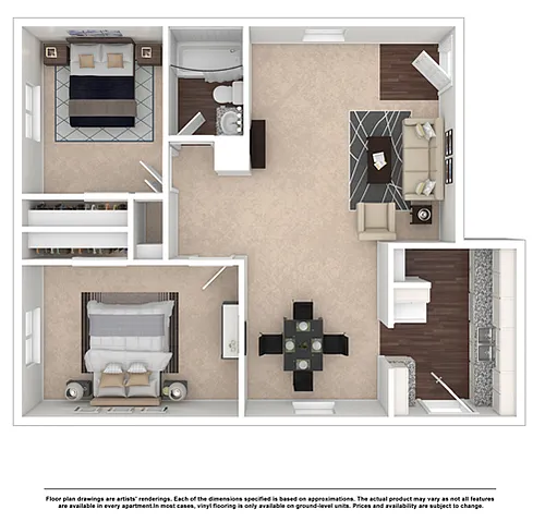 Floor plan PLAN B2 (W/D CONN)
