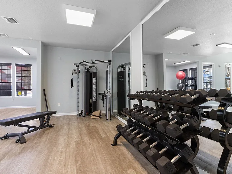 Fitness Center with Strength Training Area