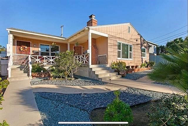 Nicely landscaped House located at the corner of 54th Street and El Cajon Blvd.