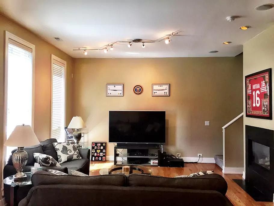 Long View of Living Room from Kitchen/Dining Area