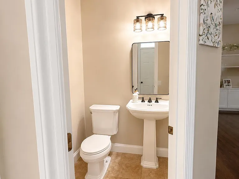 Powder room on main floor