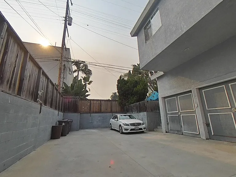 Parking area with garages and outside parking