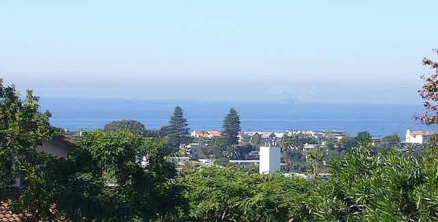 Ocean view from front of home