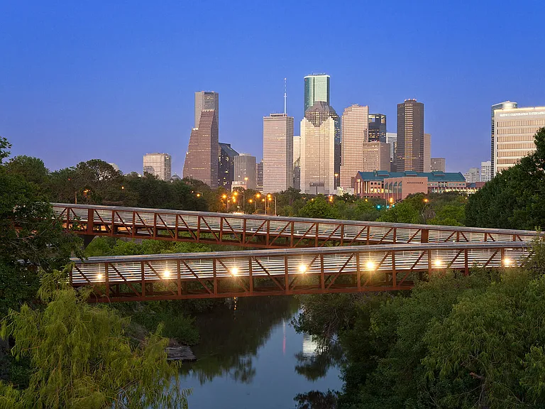 Historic Houston skyline