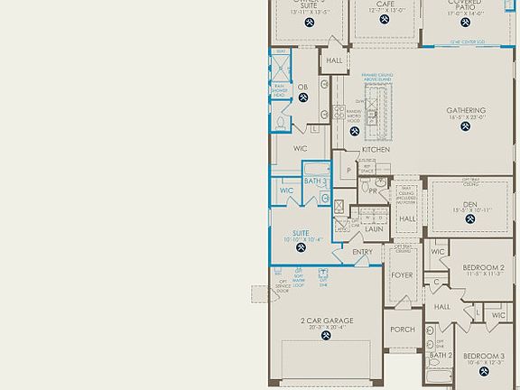 Parklane Floor Plan, Quick Move-in Home, Floor 1