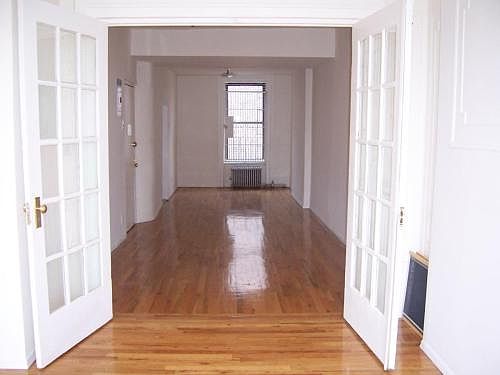 View into living room from bedroom