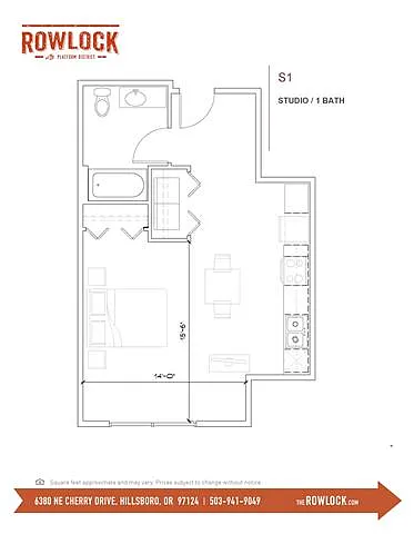 Floor plan S1 STUDIO