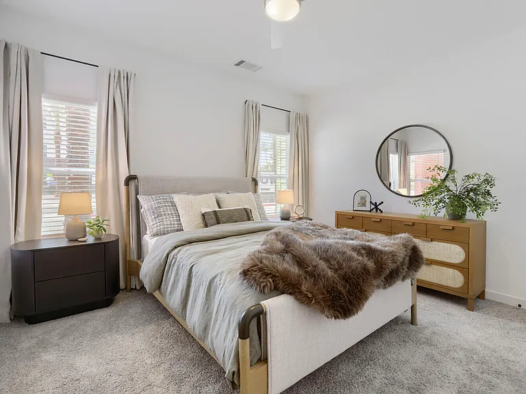 A second bedroom that doesn't feel like an afterthought. Whether it's a guest room, home office, or roommate suite, the B2 second bedroom offers real space, great natural light, and quality finishes throughout.