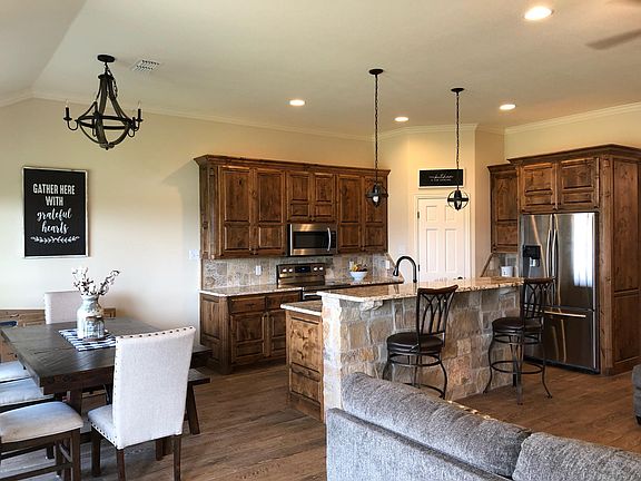 Dining area and kitchen