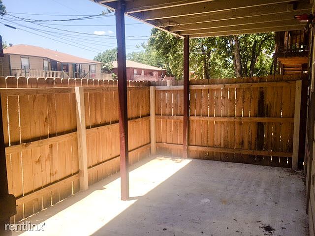 Covered awnings and enclosed area for downstairs units, cove