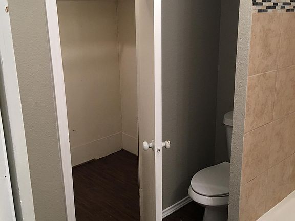 New toilet and closet