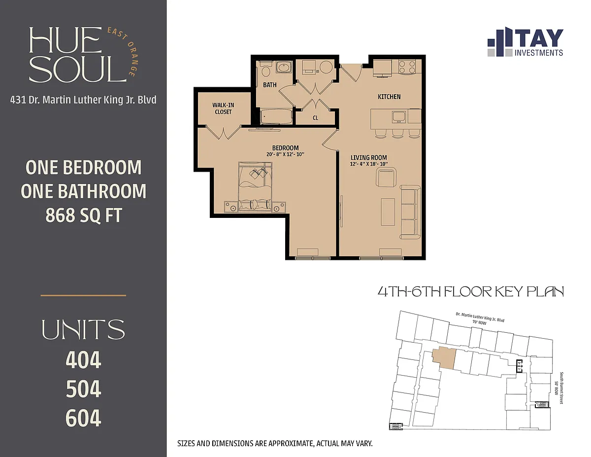 Floor plan 1B1B-M