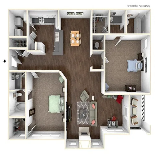 Floor plan Two Bedroom