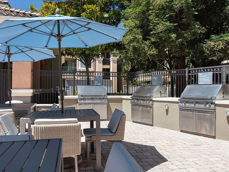 Sundeck with grill stations