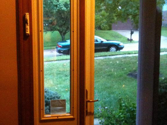 Inside front door