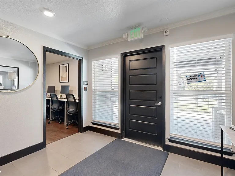 Leasing office entryway