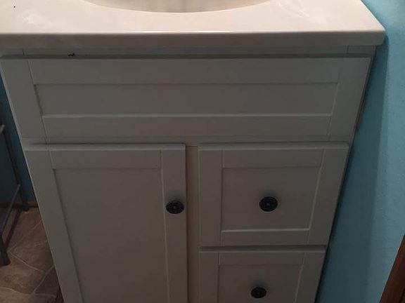 Brand new vanity w/ granite