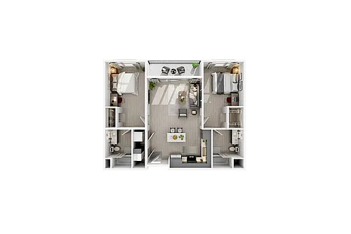 Floor plan 2 Bed / 2 Bath