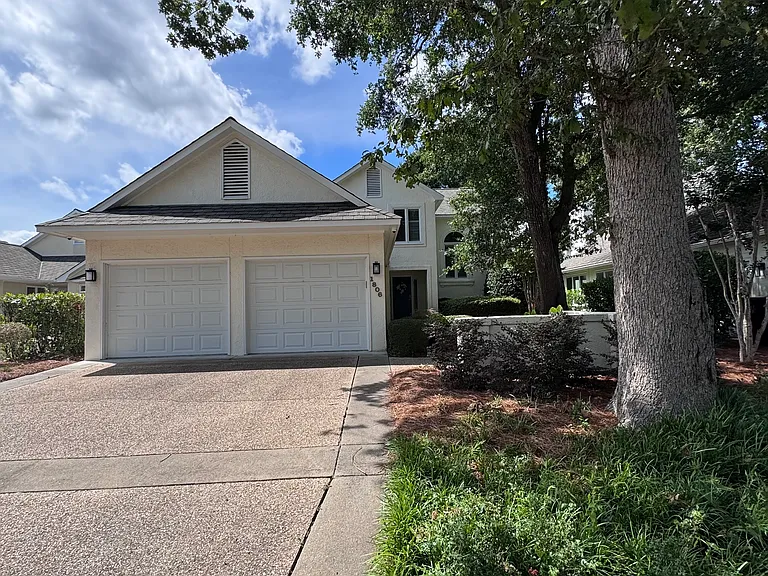 2 car garage with storage space.