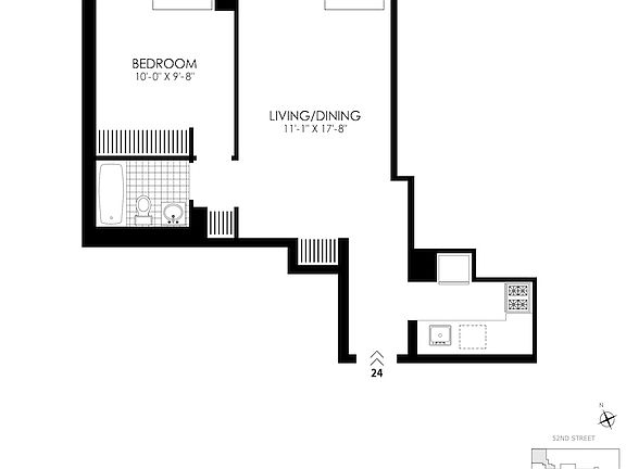 2nd image of 410 W 53rd St APT 324