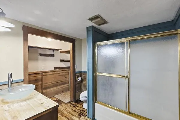 Residential side; bathroom