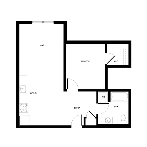 Floor plan Urban 1x1 - B3