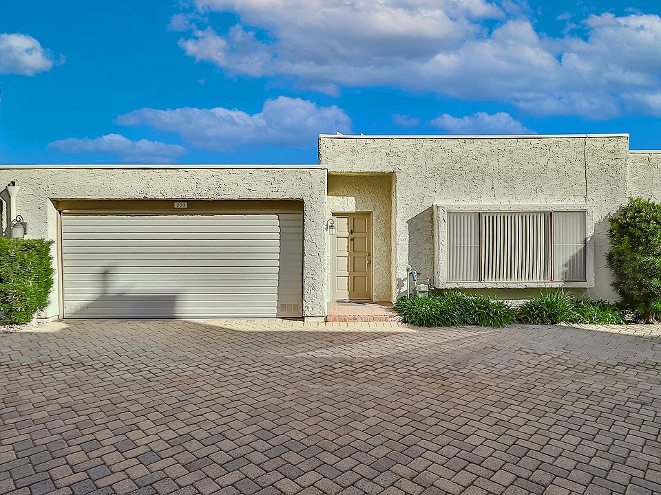 front door / two-car garage