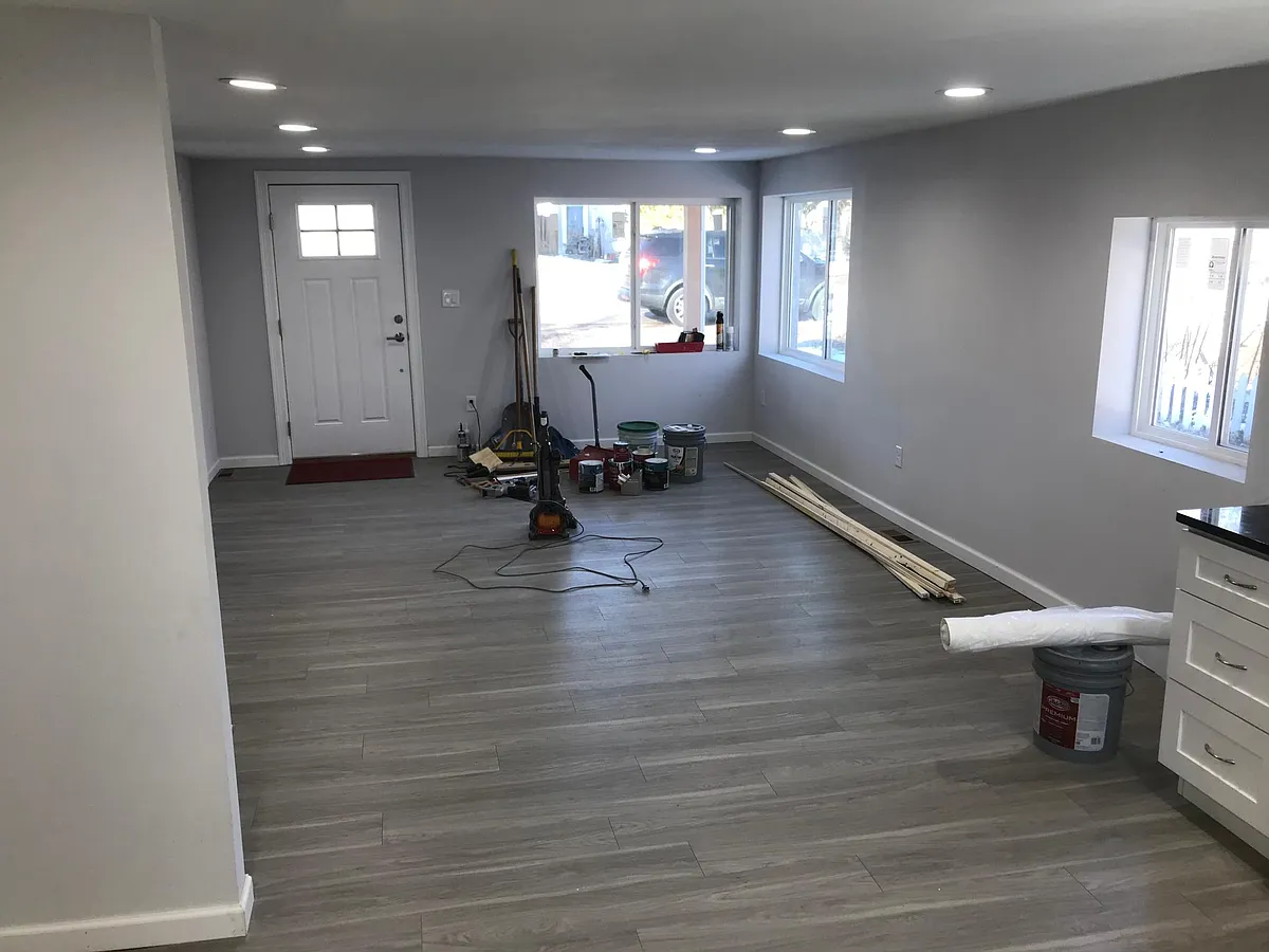 From kitchen looking toward great room - Jay St