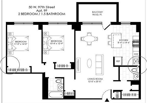 2nd image of 50 W 97th St APT 9f