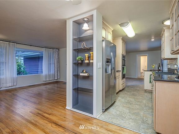 Living room and kitchen