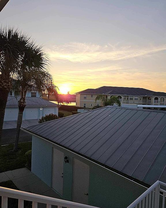 Sunrise from entry landing